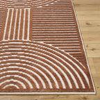 Deron Brown Washable Area Rug