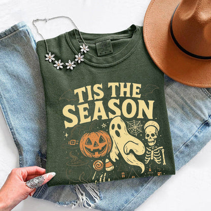 Tis The Season Halloween Comfort Colors Shirt - Spooky Tee
