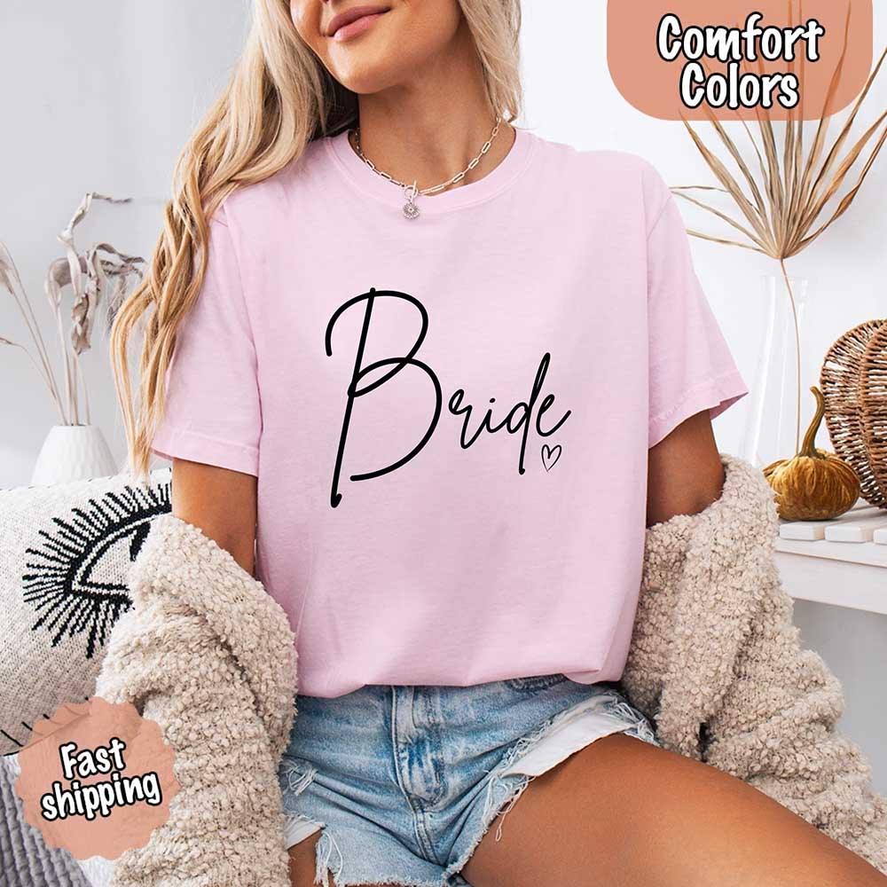 Team Bride Comfort Colors Shirts – Bride, Bridesmaid, Bachelorette Party & Proposal Gift Tees